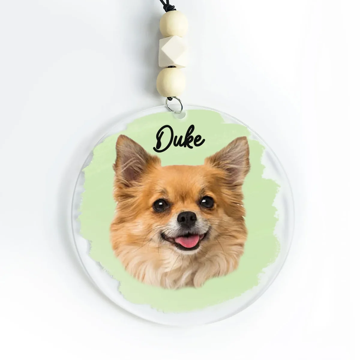 boho style custom car ornament for dog lovers ikj3b