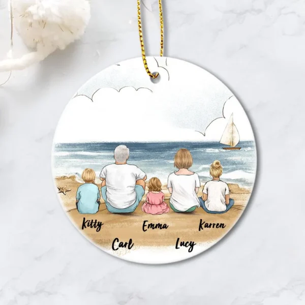 Christmas Family Ornaments - Ceramic Ornaments - Christmas Gifts For Family