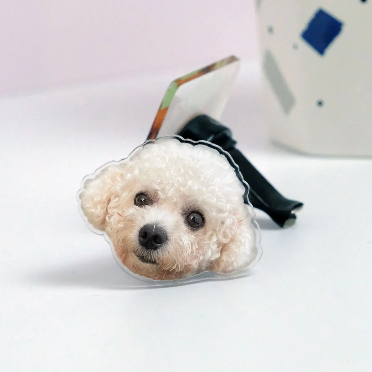 crop face car vent clip for pet lovers 5h3py