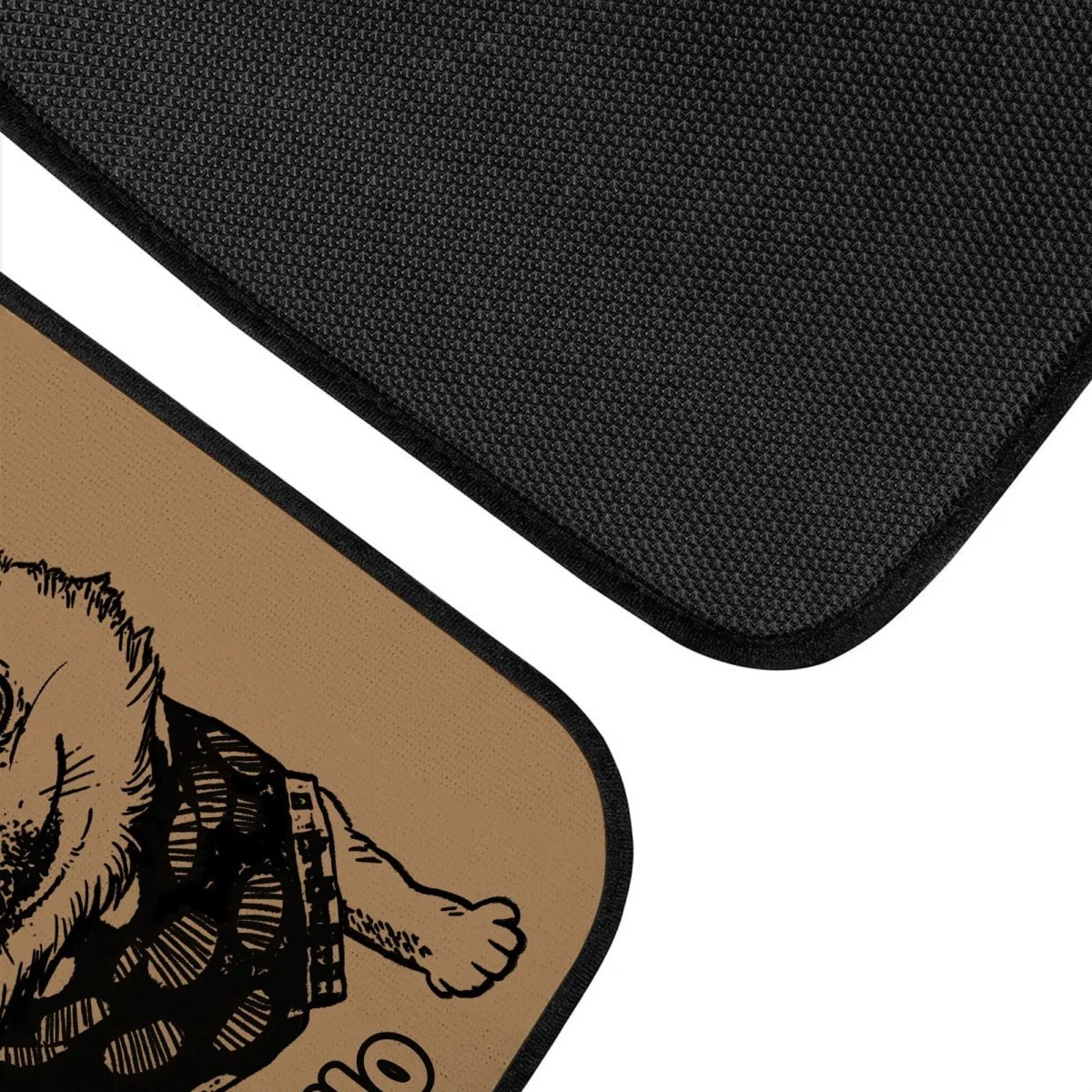 custom black white dog photo anti slip car floor mat f3k78