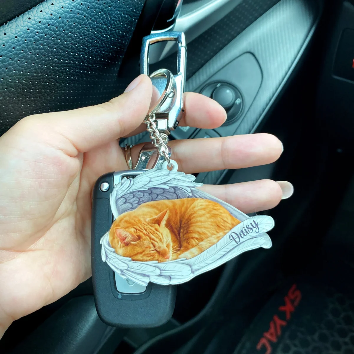 custom dog cat photo angel wings pet memorial keychain zvfug scaled