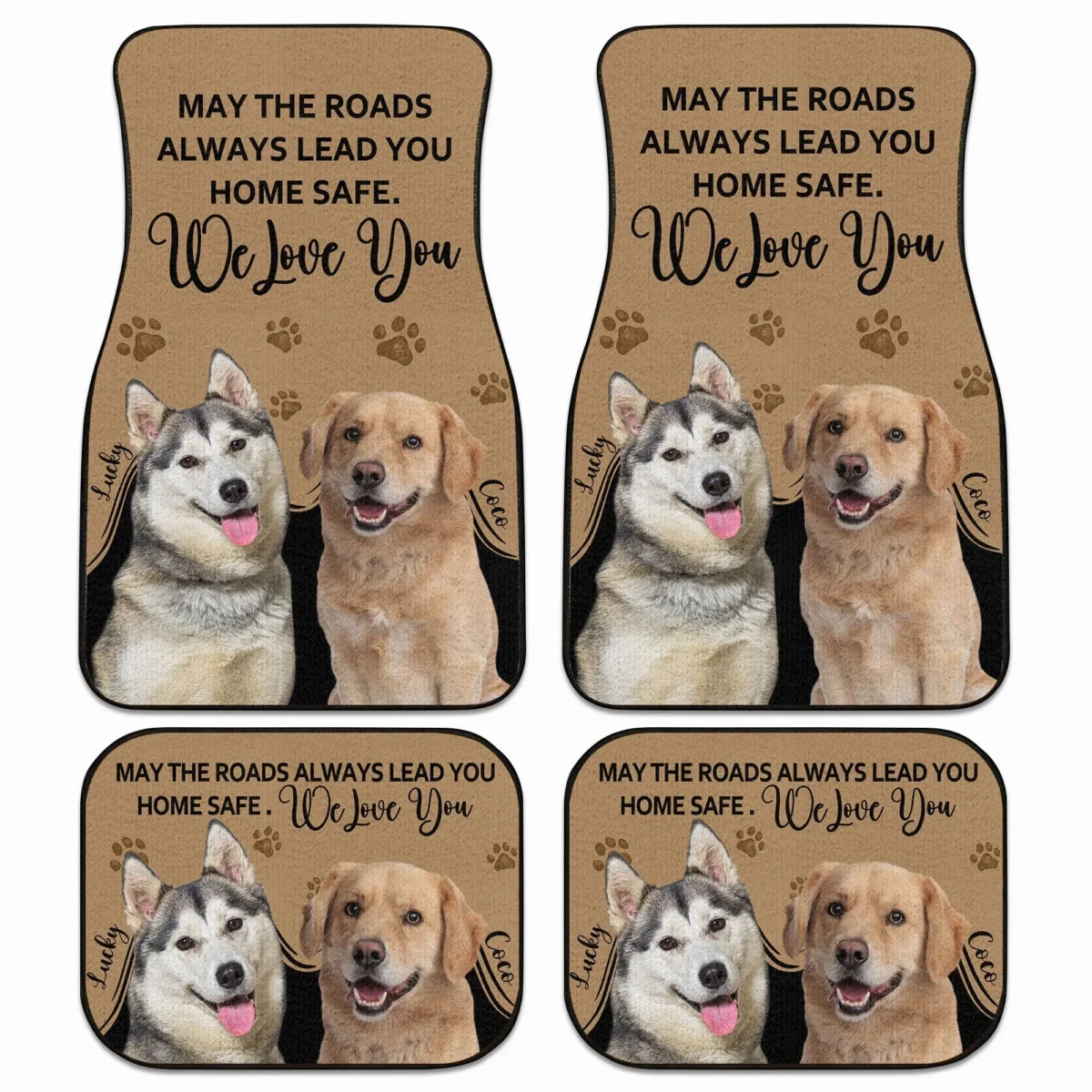 custom dog photo car floor mat custom message for dog mom dog dad car lovers 78ukc