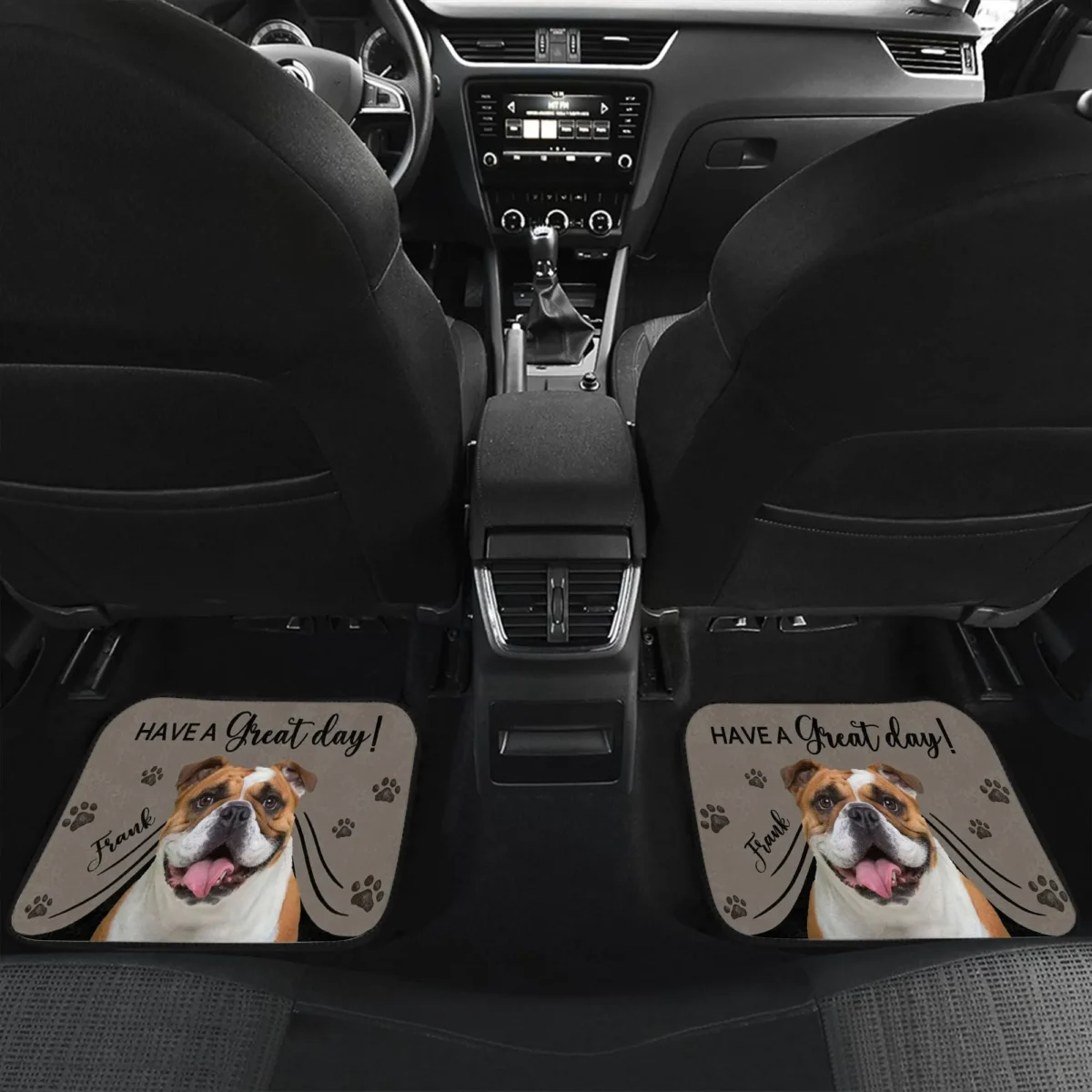 custom dog photo car floor mat custom message for dog mom dog dad car lovers z435k