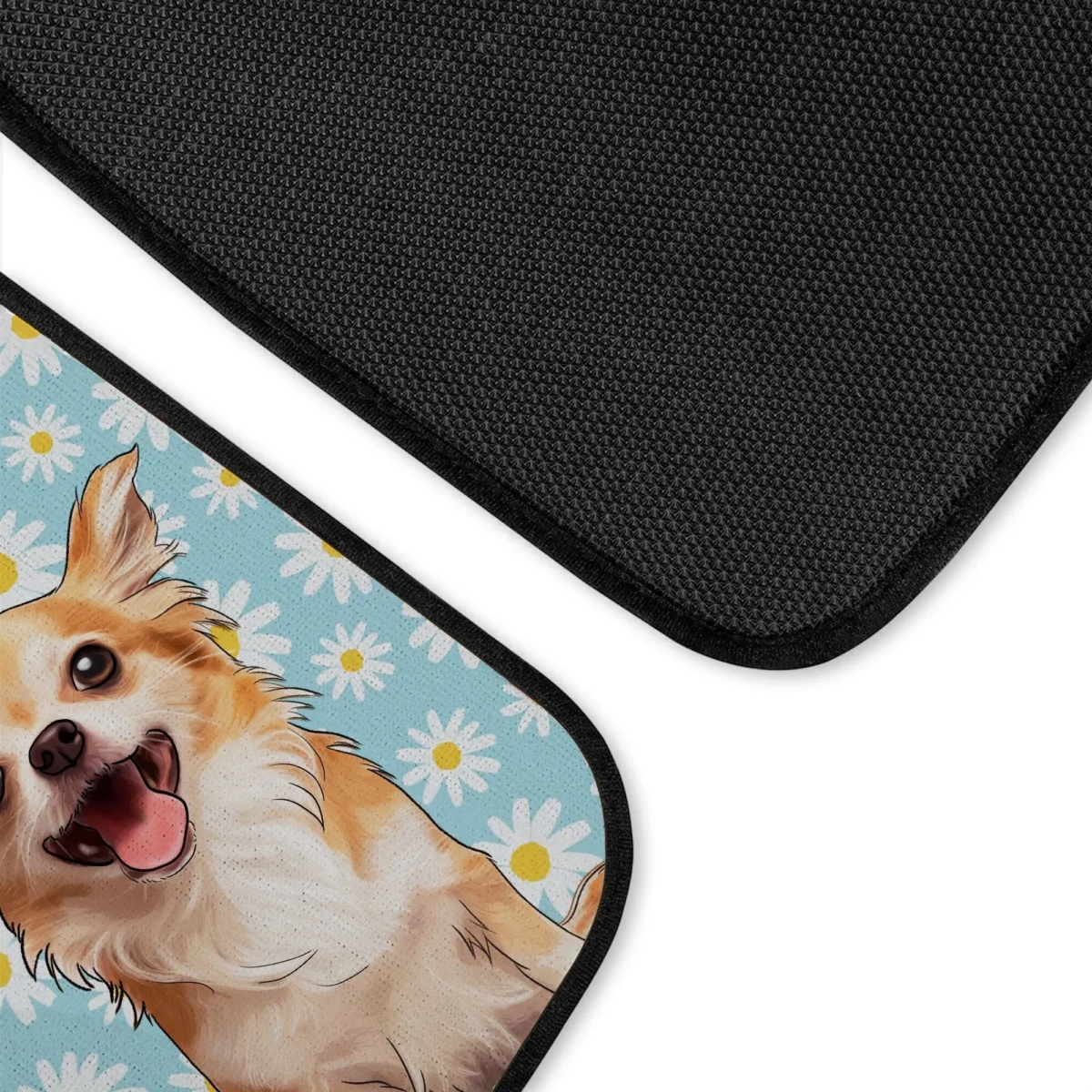 custom dog photo face car floor mat qscw1
