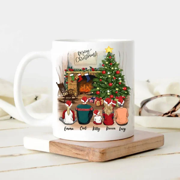 Custom Family Mug - Christmas Gifts For Family - Personalized Coffee Mug - A Novsend Original Gift