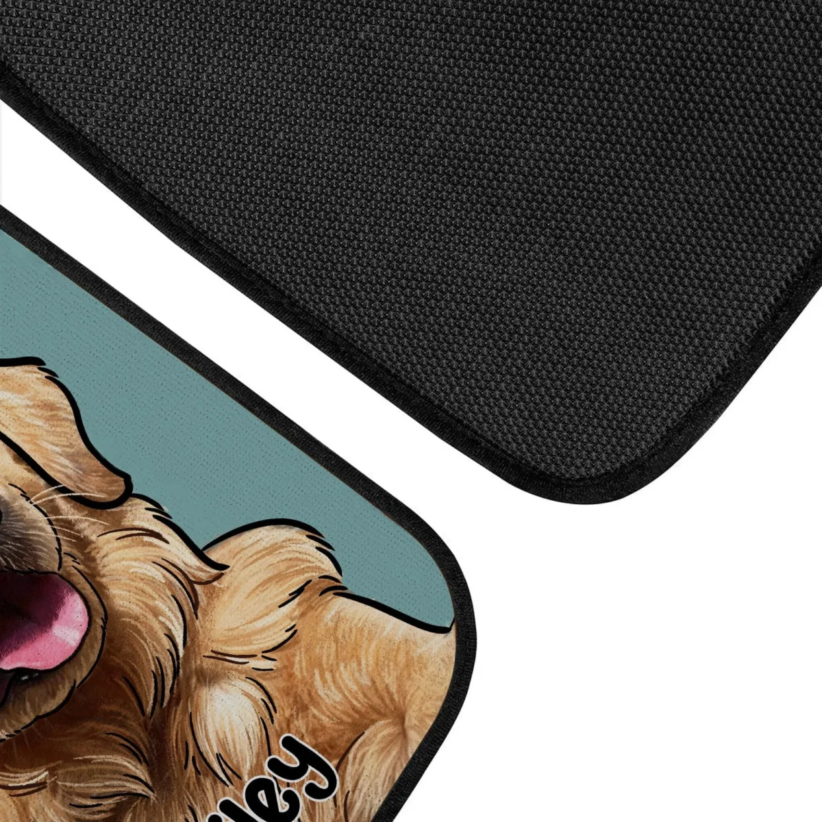custom hand drawn pet portrait anti slip car floor mat fb5pv