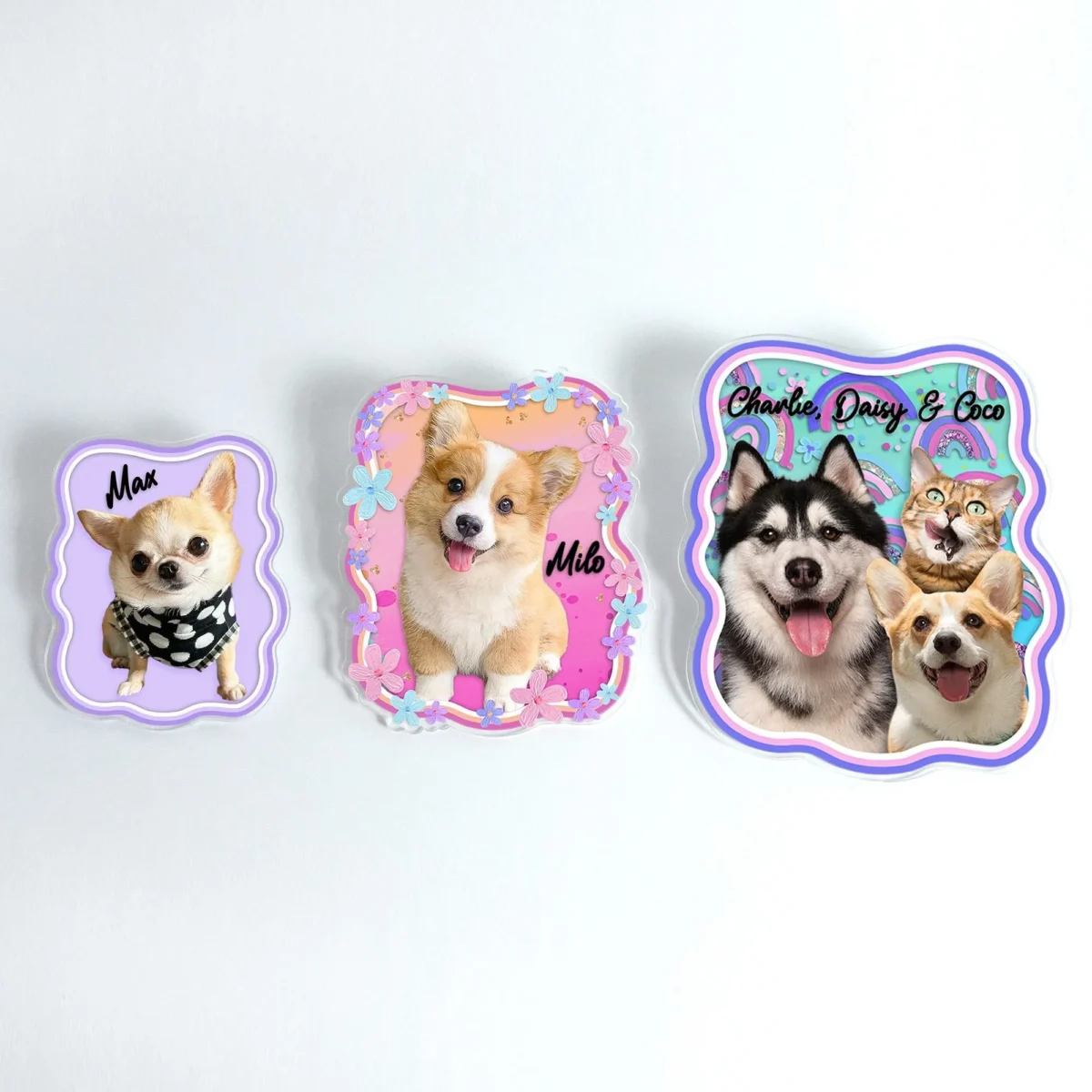 custom pet photo boho style car visor clip d0i3g