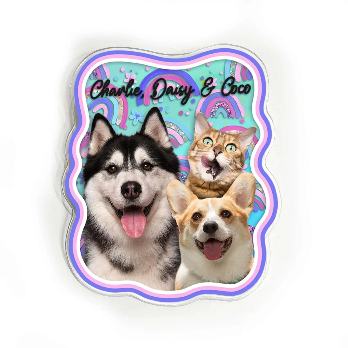 custom pet photo boho style car visor clip n5vkm