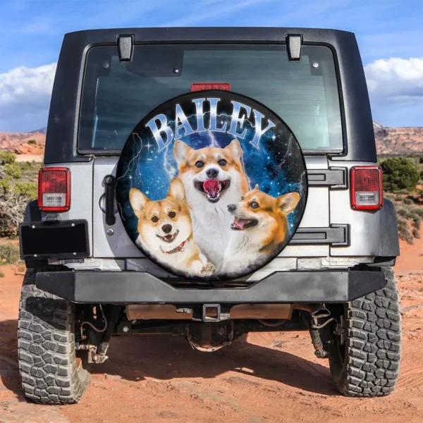 Custom Pet Photo Bootleg 90's Retro Spare Tire Cover