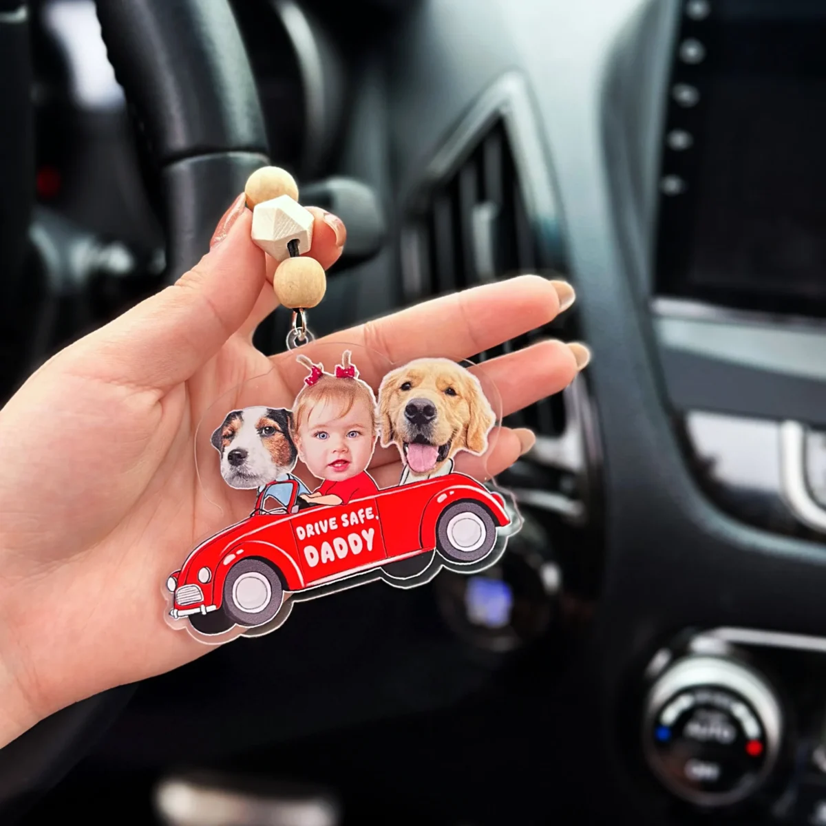 custom photo funny pet kid car ornament car hanger car charm l3pdo scaled