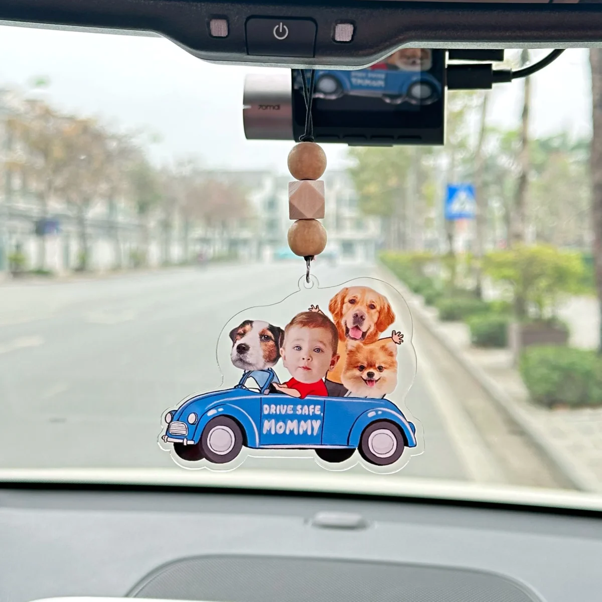 custom photo funny pet kid car ornament car hanger car charm zq5c3