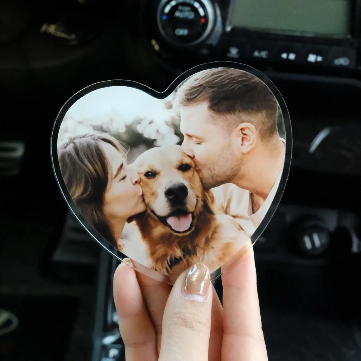 custom photo shape car visor clip 6avh2