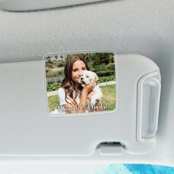 Custom Photo Shape Car Visor Clip