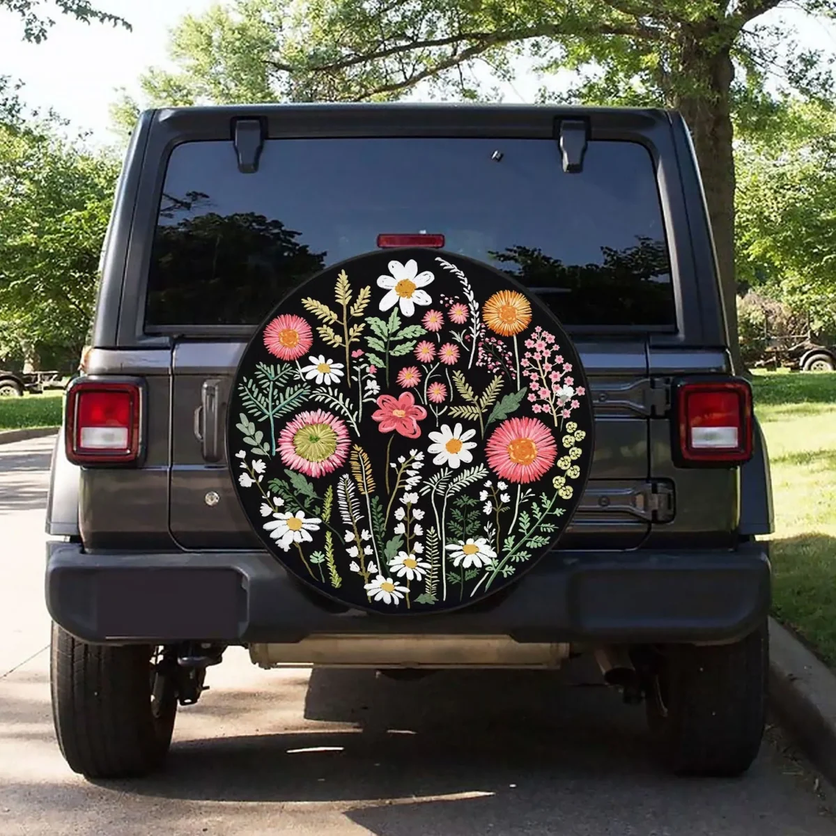elegant floral fixed design spare tire cover a thoughtful gift for her rglyg