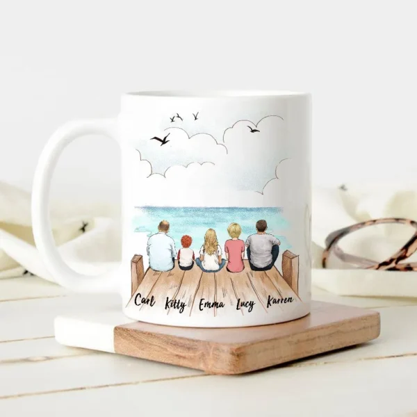 Personalized Family Mug - Family Gifts, Gifts For Mom, Gifts For Dad - A Novsend Original Gift