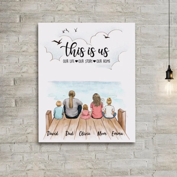 Personalized gifts for the whole family Canvas Print Wall Art