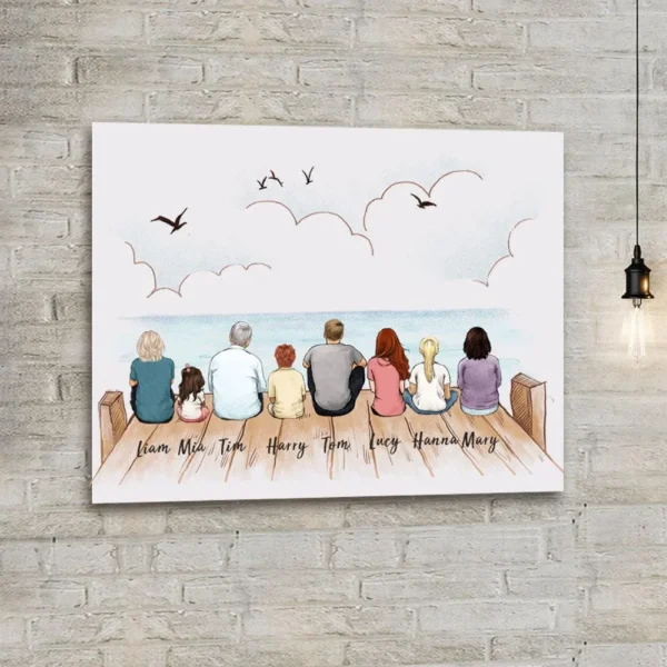 Personalized gifts for the whole family Canvas Print Wall Art
