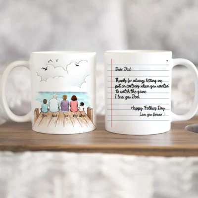Home NovSend 25 personalized gifts for the whole family coffee mug up to 5 people custom message wooden dock 2426 16fx4