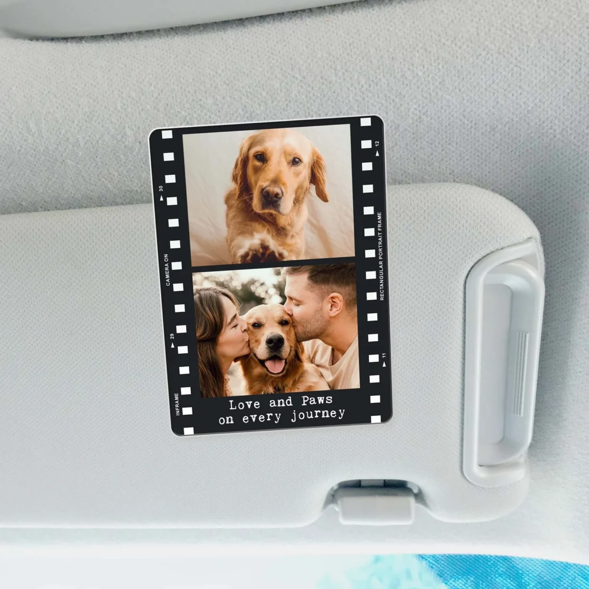 polaroid custom photo car visor clip bzg8a