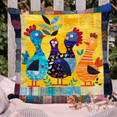 Home NovSend 31 barnyard squad quilted pillow case gifts for chicken lovers christmas holiday w8mis