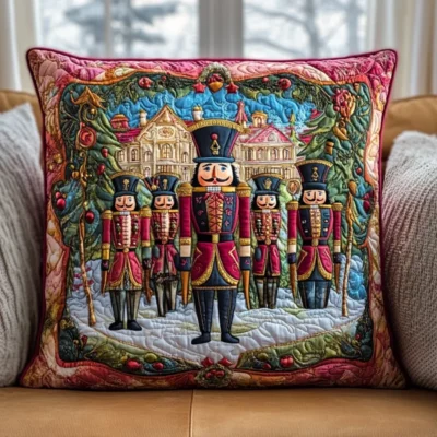 Home NovSend 30 christmas nutcracker toy quilted pillow case unique nutcracker themed christmas gifts for him goez7