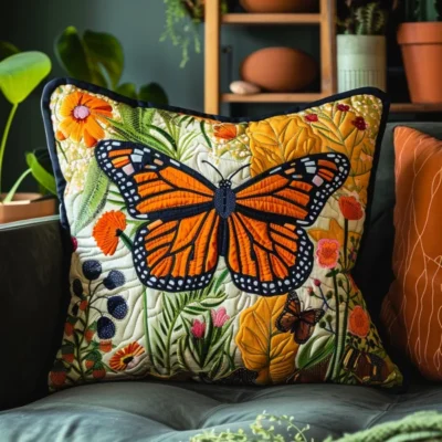 Home NovSend 38 enchanted butterfly quilted pillow case butterfly gifts for women oiup3