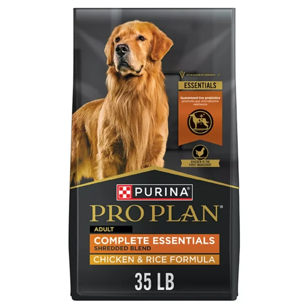 Adult Dry Dog Food with Chicken & Rice for Complete Nutrition by Purina Pro Plan