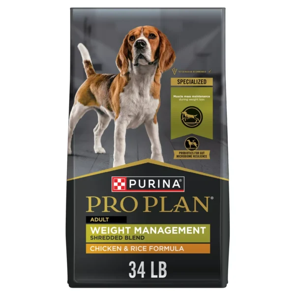 Adult Dry Dog Food with Chicken & Rice for Weight Management by Purina Pro Plan