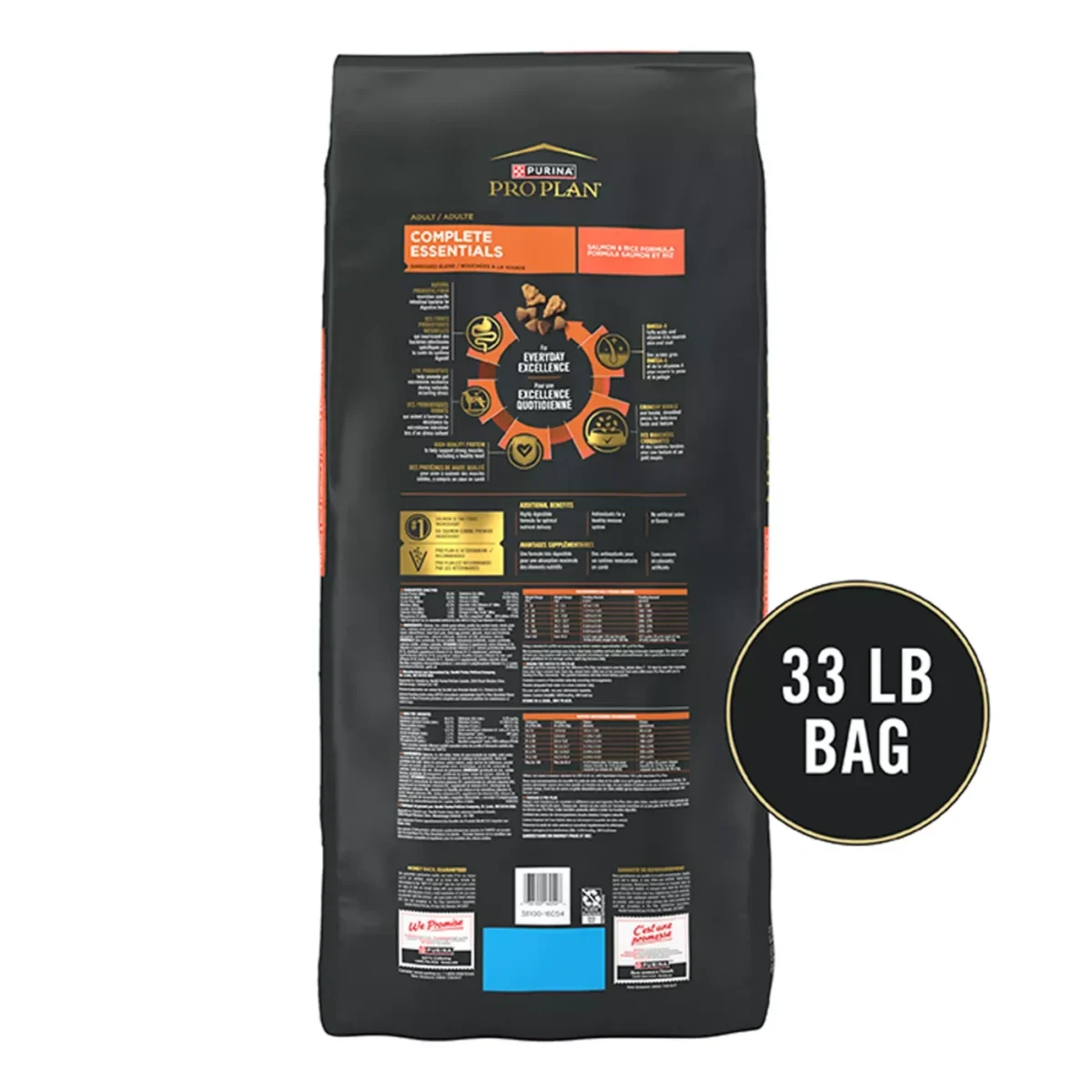 Adult Dry Dog Food with Salmon Rice for Complete Nutrition by Purina Pro Plan 12